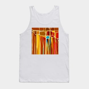 Southwest Canyon Wall Abstract Tank Top